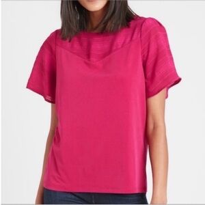 Banana Republic flutter sleeve top